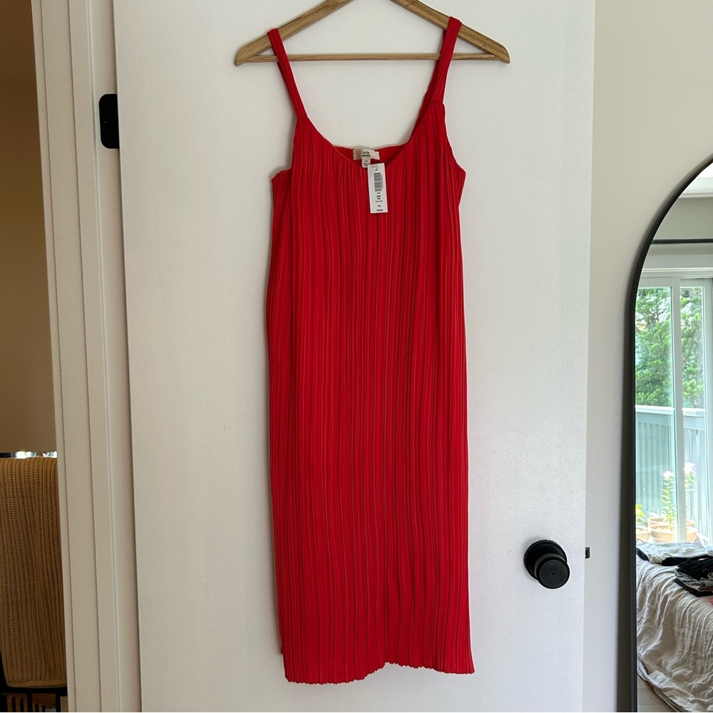 Little Moon Raphia Pleated Dress